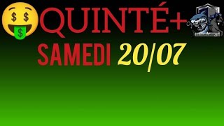 PRONOSTIC PMU QUINTE DU JOUR SAMEDI 20 JUILLET 2024 [upl. by Azriel474]