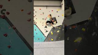 Pocket slab bloc from last nights comp 🥈climbing compclimbing bouldering [upl. by Htebaile]