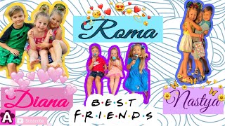 ✿ Diana and Roma with Nastya [upl. by Einafets]