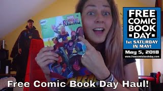 Free Comic Book Day 2018 Comic Book Haul  FCBD 2018 [upl. by Ytsur]