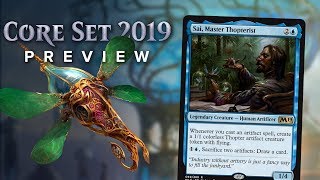 MTG M19 Exclusive Preview Sai Master Thopterist Combo [upl. by Nicodemus]