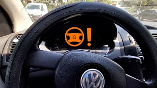 Steering wheel exclamation mark light Volkswagen Polo [upl. by Voss333]