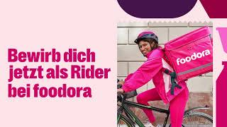 Bewirb dich jetzt als Rider bei foodora [upl. by Hashim380]