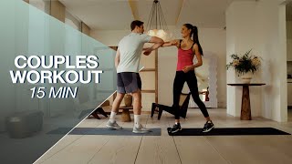 COUPLES workout 15minutes w Mathias Lynge [upl. by Sherris777]