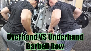 BARBELL ROW  Overhand VS Underhand Grip [upl. by Nivat]