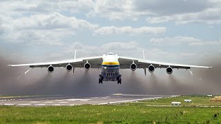 Antonov An225 Mriya FULL POWER Takeoff at LeipzigHalle Airport [upl. by Kauppi]