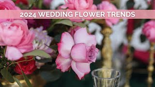 2024 Wedding Flower Trends  Hot Pink Green amp Gold [upl. by Amol]