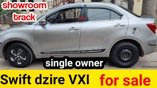 swift dzire VXI  single owner  showroom track  for sale Telugu  9342022929 [upl. by Aiuqal613]