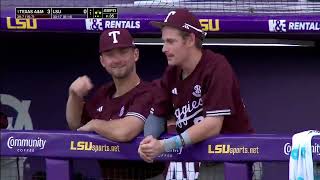 1 Texas AM vs LSU  Game 2  Full College Baseball 05042024 [upl. by Sivrad]