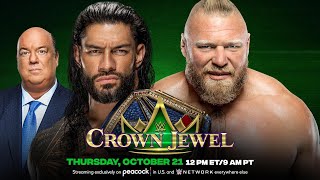 FULL MATCH  Roman Reigns vs Brock Lesnar  Crown Jewel [upl. by Atiuqnahs]