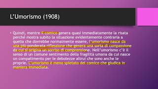 Prirandello  L’umorismo quotUnarte che scompone il realequot  analisi del testo [upl. by Casilde]