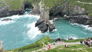 TINTAGEL CASTLE 🏰  CORNWALL ENGLAND UK 🇬🇧 [upl. by Marzi524]