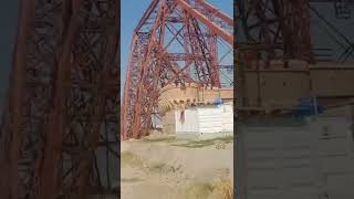 Train is crossing Ayub Bridge at River Indus shorts ytshorts trains [upl. by Nymzaj750]