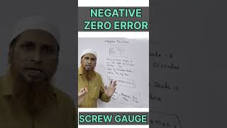 Negative Zero Error in Screw Gauge  How to Measure Negative Zero Error in Screw Gauge shorts [upl. by Araccat]