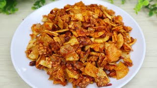 Resep kering Tempe Kentang Pedas Manis  Renyah Tahan Lama [upl. by Eibur]