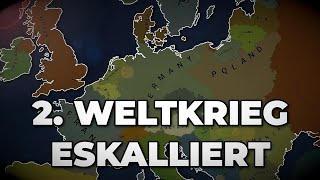 DER ZWEITE WELTKRIEG ESKALLIERT KOMPLETT  Age of History 2 [upl. by Accire]