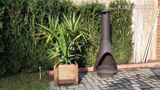 ein sehr schöner und großer Gartenkamin Großer Kamin Grill Gartengrill Grillkamin Gartenkamin Außen [upl. by Atonsah664]