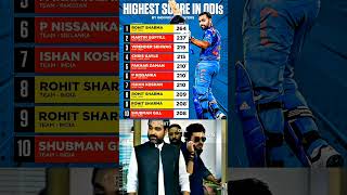 Highest Score in Odi Match 🥶 💀  shorts viralvideo trending cricket rohitsharma shortsfeed [upl. by Airak]