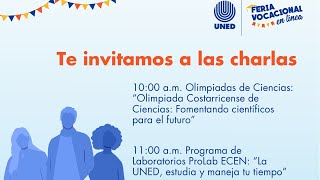 Feria Vocacional en línea Programa de Laboratorios ProLab ECENLa UNED estudia y maneja tu tiempo [upl. by Notyrb859]