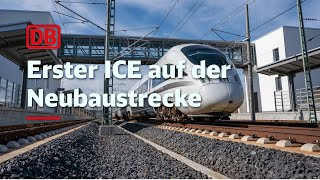 Erster ICE auf der Neubaustrecke Wendlingen–Ulm DBTestzug quotadvanced TrainLabquot ist unterwegs [upl. by Delilah286]