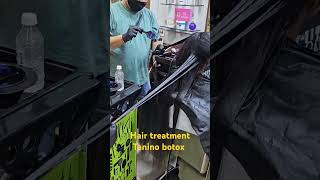 Hair treatment Tanino botox reels short video [upl. by Maribelle]