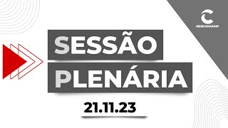 Sessão Plenária da Câmara Municipal de São Paulo  21112023 [upl. by Intihw]