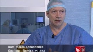 Laser per miopia astigmatismo e ipermetropia  Dr Abbondanza al Tg2 [upl. by Parthinia]