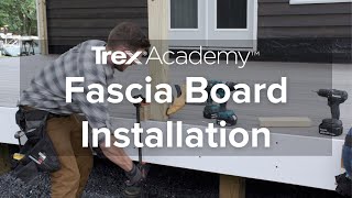 How to Install Fascia Boards for a Deck  Trex Academy [upl. by Hanas]