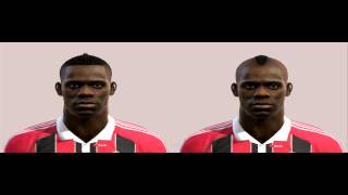 Pro Evolution Soccer 2013  Mario Balotelli Face by Alex7 Presentation and Download [upl. by Zannini5]