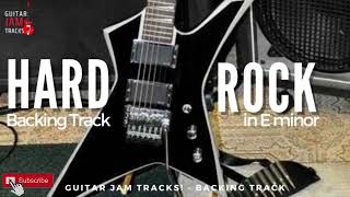 Hard Rock Guitar Backing Track in E minor  Guitar Jam Tracks backingtrack rockguitar [upl. by Dom]