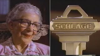 Schlage Barking Grandma commercial 1993 [upl. by Benildis]