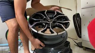 Unboxing Raiz Jogo de rodas aro 14 Ford 4x108 do mercado livre [upl. by Ahsenar561]