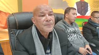 BJP MLA Sanbor Shullai supports Fenela Nonglait as candidate for Shillong seat on Feb 27 [upl. by Nylsej]