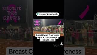 Cancer awareness at High School Football Game [upl. by Alon]