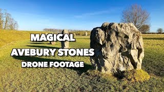 The Magical Avebury Stones UK by drone in 4K [upl. by Oberstone]