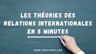 Les théories des relations internationales en 5 minutes [upl. by Erbas]