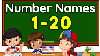 Number names  Number Names 1 20  Number spelling  Learn Numbers  Numbers 1 to 20  numbername [upl. by Annavoeg156]