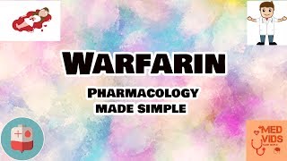 Warfarin pharmacology  Oral anticoagulants  Med Vids Made Simple [upl. by Adelia]