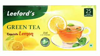 Leeford Green Tea Exquisite Lemon Flavour 2 Box of 25 Tea Bags  Lemon Green Tea Bags Box 50 Bags [upl. by Nilkoorb]