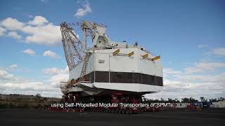 Moving a 3000 tonne dragline excavator in half the time [upl. by Naves]