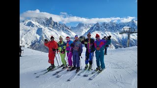 Шамони Франция горные лыжи февраль 2024  Chamonix France ski resort february 2024 HD 1920x1080 [upl. by Eirdua]