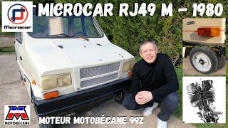 MICROCAR RJ 49 Jachète une voiture sans permis de 1980 à moteur Motobécane conçue par Jean RONDEAU [upl. by Akiehsat]