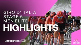 A Win To Remember 😁  Giro DItalia Stage 6 Race Highlights  Eurosport Cycling [upl. by Pooley]