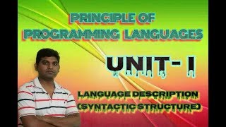 PPL3 Programming Language DescriptionSyntactic StructureSemantics BNF CFG University Academy [upl. by Prestige]