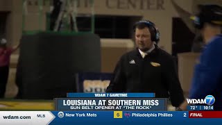 USM staggers to 2313 home loss at hands of Ragin Cajuns [upl. by Baudoin]