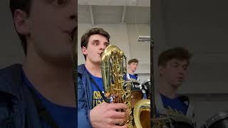 Bari sax plays Seven Nation Army shorts [upl. by Alemap]