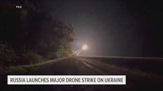 Russia launches major missile and drone attack targeting Ukraines infrastructure [upl. by Stearns237]