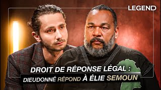 DROIT DE RÉPONSE LÉGAL DIEUDONNÉ RÉPOND À ÉLIE SEMOUN [upl. by Yendirb]