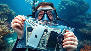 I Found 5000 Worth of iPhones Underwater [upl. by Adams]