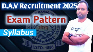 DAV Recruitment 2025PatternSyllabus davrecruitment [upl. by Euqinobe]